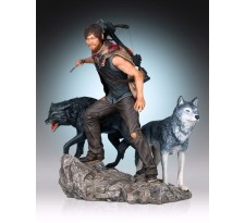 The Walking Dead Daryl and the Wolves Statue